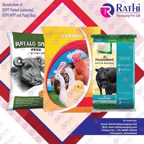 Animal Feed Packaging Bags, Storage Capacity: 5kg To 50kg at Rs 13 ...