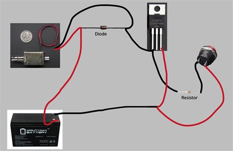 Updated: Solenoid on Momentary Button Circuit - Compatible components ...