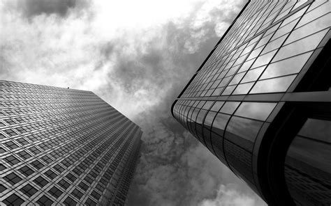 clouds, Cityscapes, Buildings, Monochrome, Skyscapes Wallpapers HD / Desktop and Mobile Backgrounds