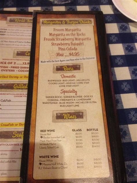 Menu at Clear Springs Restaurant, New Braunfels, TX-46