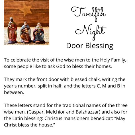 Flame: Creative Children's Ministry: Epiphany Chalk Door Blessing (with printable prayer)