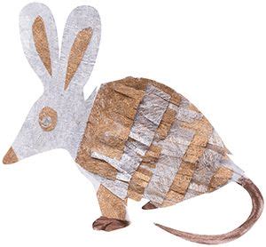 Collage and decorate your own cardboard bilby. | Easter bilby, Animal crafts, Paris crafts