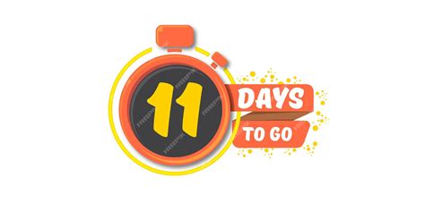 Premium Vector | 11 days to go banner design template