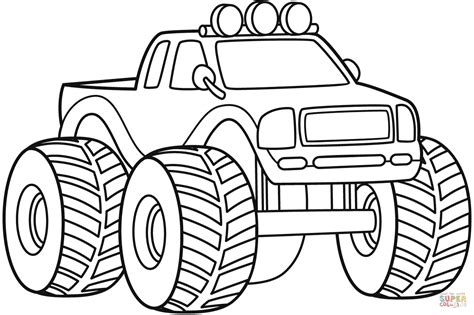 Exciting Monster Truck Coloring Pages for Kids