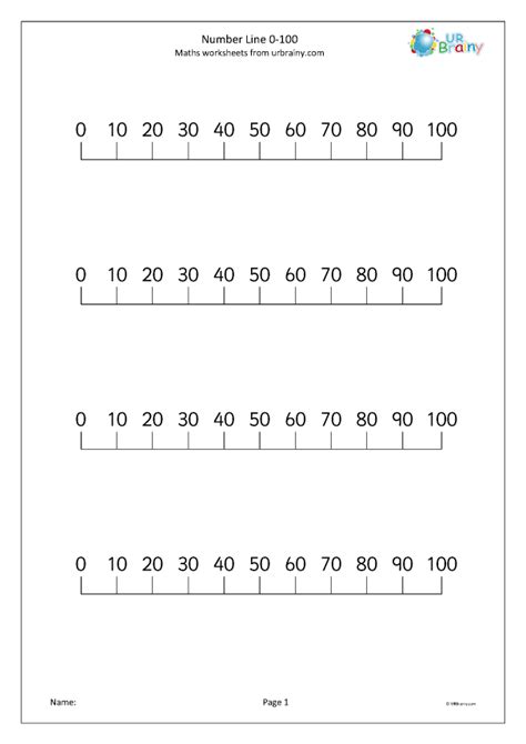 Number Line 0 100 Printable - Free Printable Templates