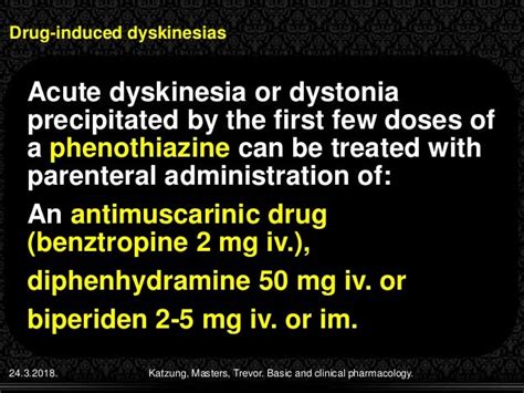 Drug induced dyskinesias