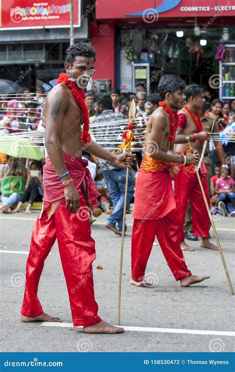 Kavadi Dancers Perform at Kandy in Sri Lanka. Editorial Photography - Image of esala, skin ...