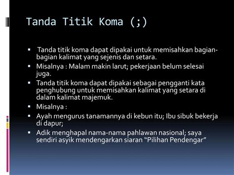 PPT - Tanda Titik Koma (;) PowerPoint Presentation, free download - ID:5067758