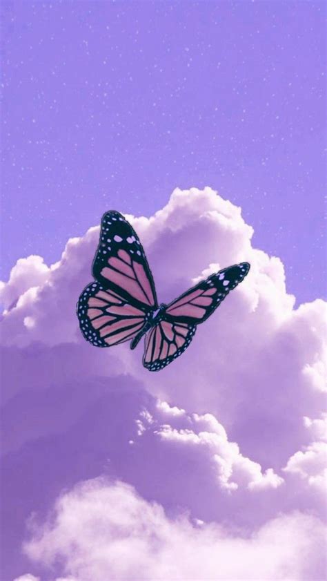 Purple butterfly wallpaper | Purple butterfly wallpaper, Butterfly wallpaper iphone, Iphone ...