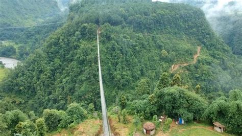 Highest, Tallest, Longest Suspension Bridge In Nepal - Kushma