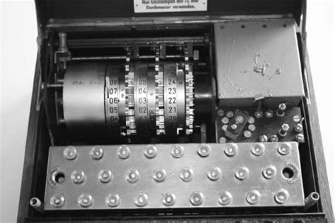 The original Enigma with the replica rotors and reflector mounted. | Download Scientific Diagram