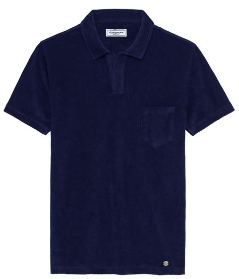 Navy towelling polo for men | Quality brand Europann