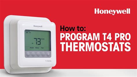 Honeywell T4 Pro Thermostat Images Manual