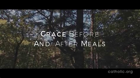 Grace Before And After Meals HD - YouTube