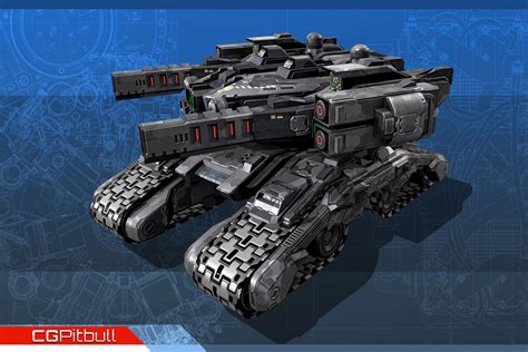 SciFi Drone Tank MX5 | 3D Land | Unity Asset Store