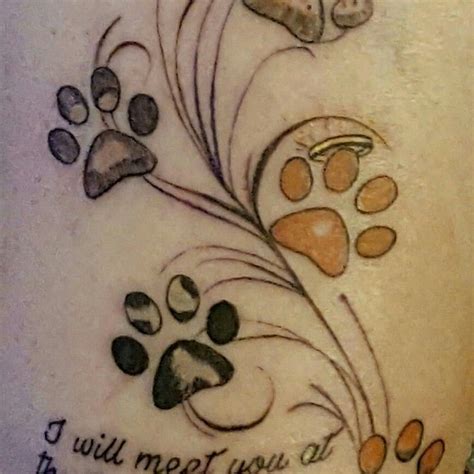 My new dog paw print tattoo #uniquedogtattoos Pawprint Tattoo, Dog Paw ...