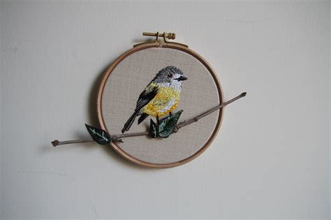 embroidery bird on Behance