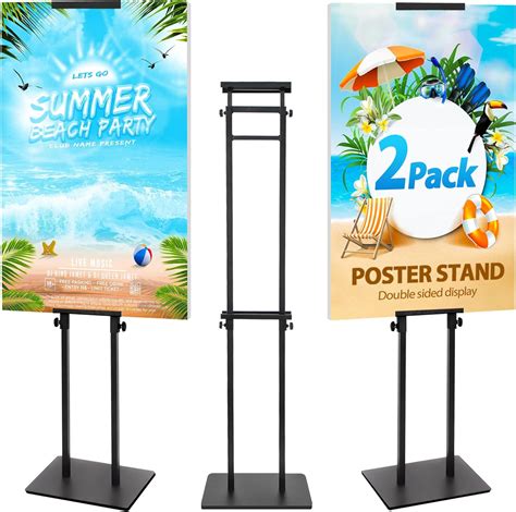 Amazon.com : VAIIGO 2Pack Poster Stand for Display, Heavy Duty Floor ...