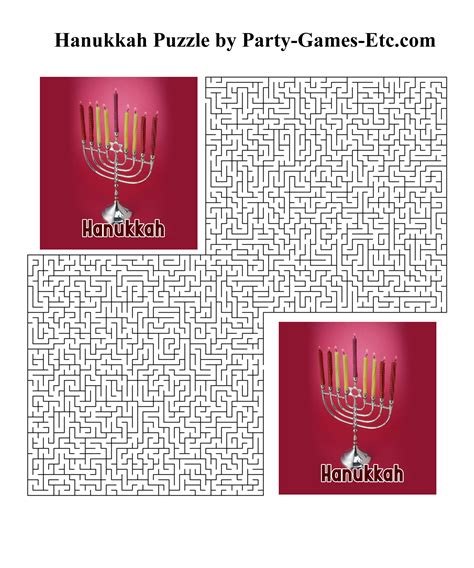 Hanukkah Party Games, Free Printable Games and Activities for a Holiday Celebration