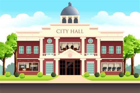 Town Hall Cartoons Illustrations, Royalty-Free Vector Graphics & Clip Art - iStock