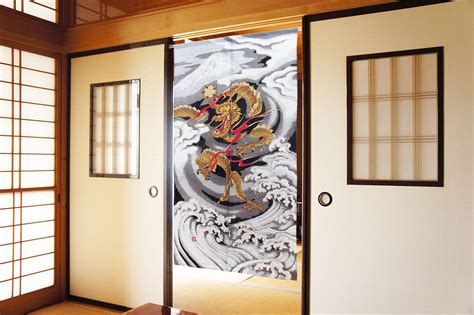 Japanese Noren Dragon Curtain - JapaneseStyle.com