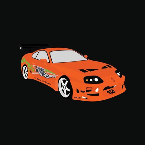 Toyota Supra MK4 21918630 Vector Art at Vecteezy