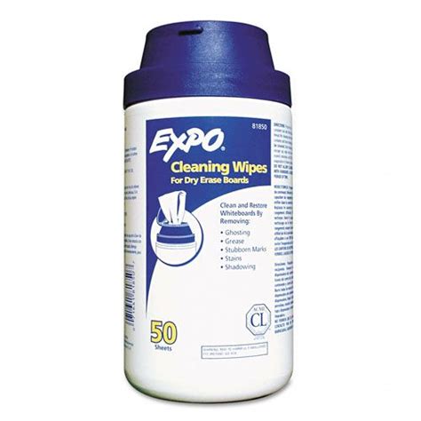 EXPO Dry Erase Board Cleaning Wet Wipes, 50/container - Office Supplies - Cleaning & Janitorial ...