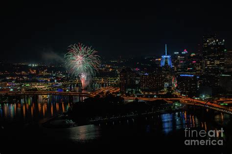 Pittsburgh Skyline and Zambelli Fireworks Photograph by Nick Garuccio ...