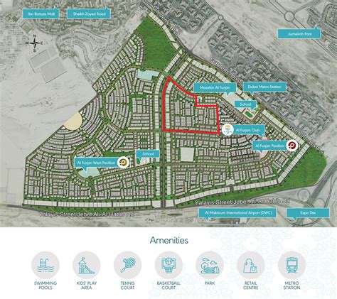 Murooj Al Furjan by Nakheel in Dubai - Master Plan