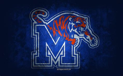 Download wallpapers Memphis Tigers, American football team, blue ...