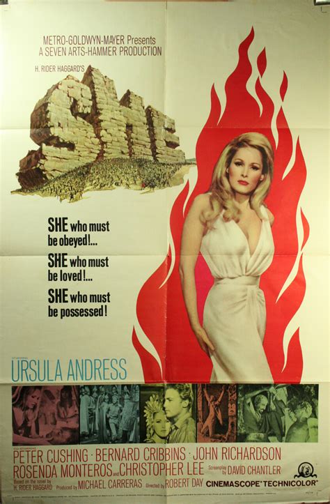 SHE Original Poster starring Ursula Andress - Original Vintage Movie Posters