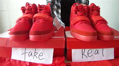 Air Yeezy 2 Red October fake and real comparison From Salableproduct ...