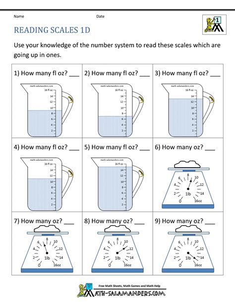 First Grade Measurement Worksheets