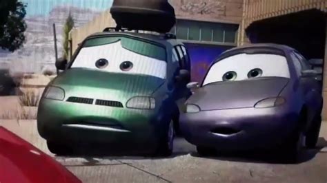 Cars (2006) Lightning McQueen Meets Van & Minny Scenes - YouTube