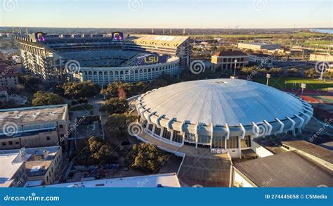 The Pete Maravich Assembly Center And Tiger Stadium On LSU Campus In ...