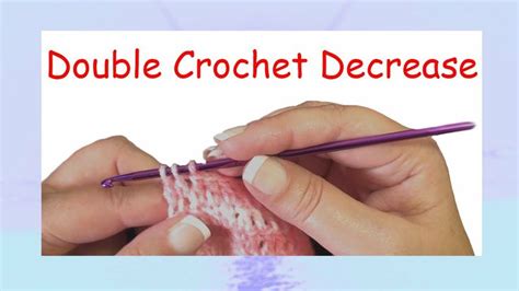 How to make a Double Crochet Decrease | Crochet Videos | Pinterest