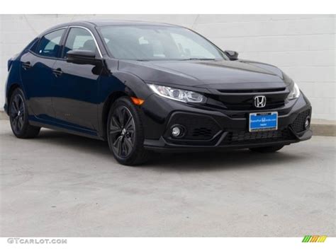 2020 Crystal Black Pearl Honda Civic EX-L Hatchback #136054790 | GTCarLot.com - Car Color Galleries