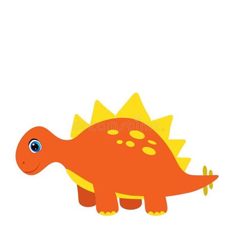 Cute dinosaur illustration, cartoon vector for baby print. royalty free illustration Dinosaur ...