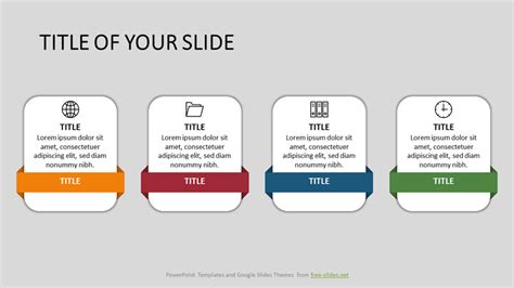 Rectangular shapes with labels free infographic template