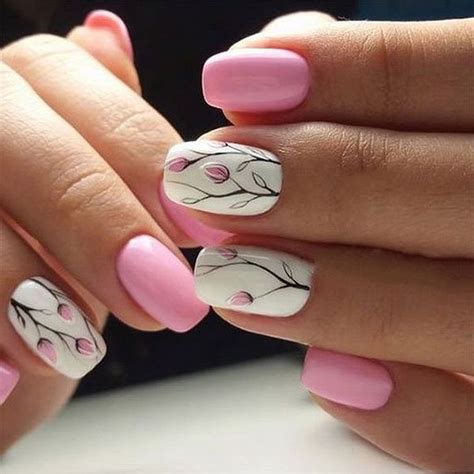 Pink, flowers, women's favorite, hurry to try.45 Spring Nail Art Designs - Nail Art Ideas for ...