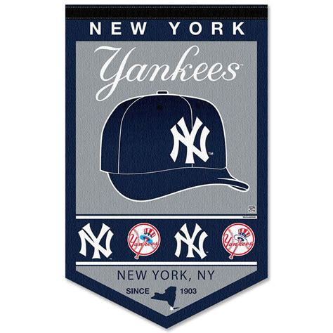 NY Yankees History Heritage Logo Banner - State Street Products