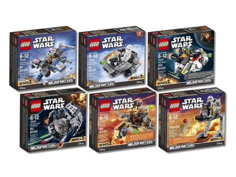 LEGO Star Wars Microfighter Series 3 (75125,75126,75127,75128,75129,75 ...