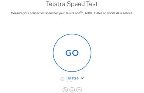 Telstra Speed Test