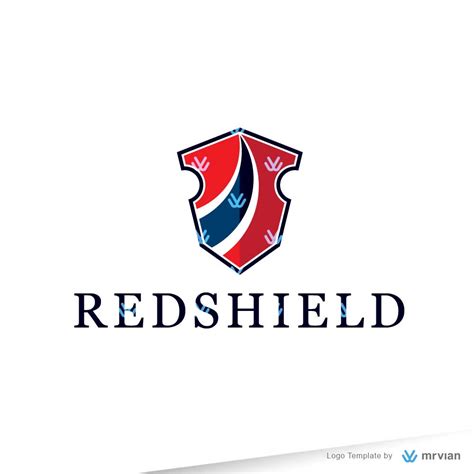 Red Shield Logo Template - Mrvian