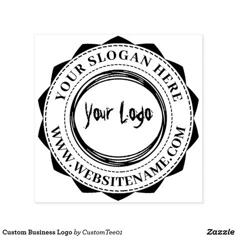 Custom Business Logo Rubber Stamp Custom Stamp Logo, Custom Self Inking Stamps, Custom Rubber ...