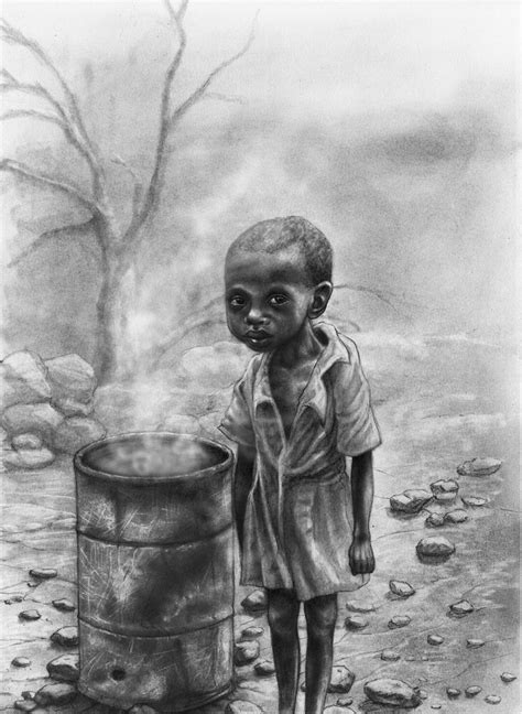 Starving African Child 2 by RodgerHodger on DeviantArt