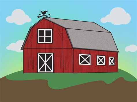 Astounding Gallery Of How To Draw A Barn House Concept | Loexta