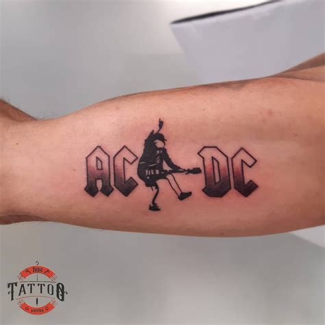 ACDC #acdc #acdctattoo #smalltattoo #armtattoo #rocktattoo #crete # ...