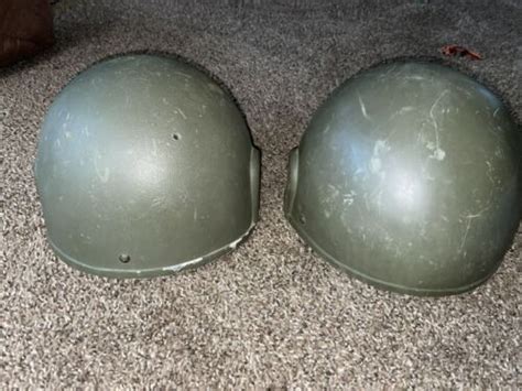 Yahoo!オークション - British Military Surplus Helmets (2) Combat A...