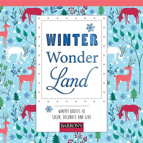 Winter Wonderland: Wintry Quotes to Color, Decorate, and Give (Hardcover) - Walmart.com